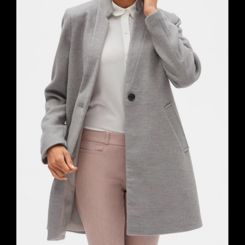 Banana Republic Factory Inverted Collar Car Coat